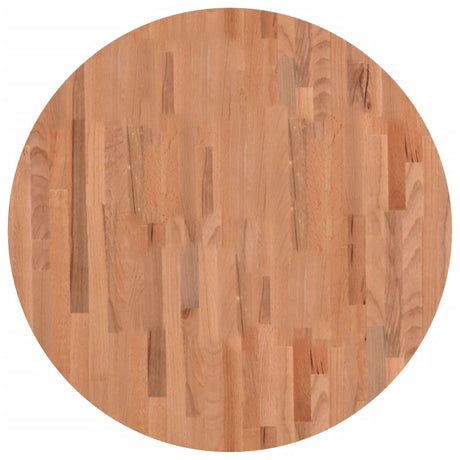 Vidaxl tafelblad rond ø80x4 cm massief beukenhout