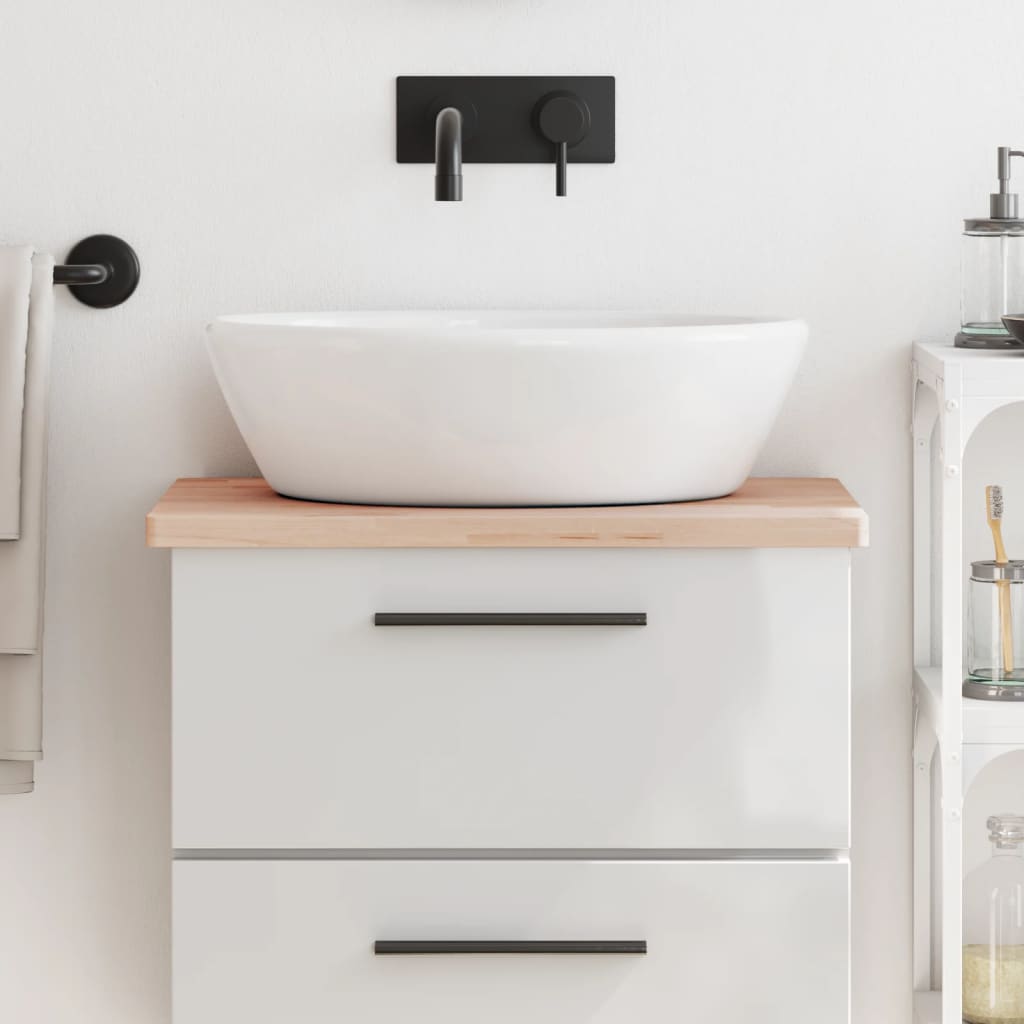 Vidaxl Washbasin Sheet 60x40x2.5 cm Legno di faggio solido