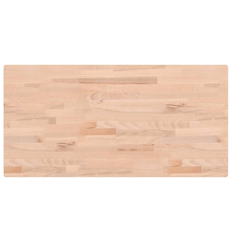 Vidaxl wastafelblad 100x50x4 cm massief beukenhout