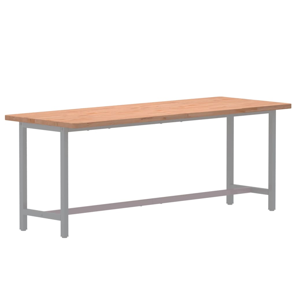 Vidaxl bureaublad 150x55x2,5 cm massief beukenhout