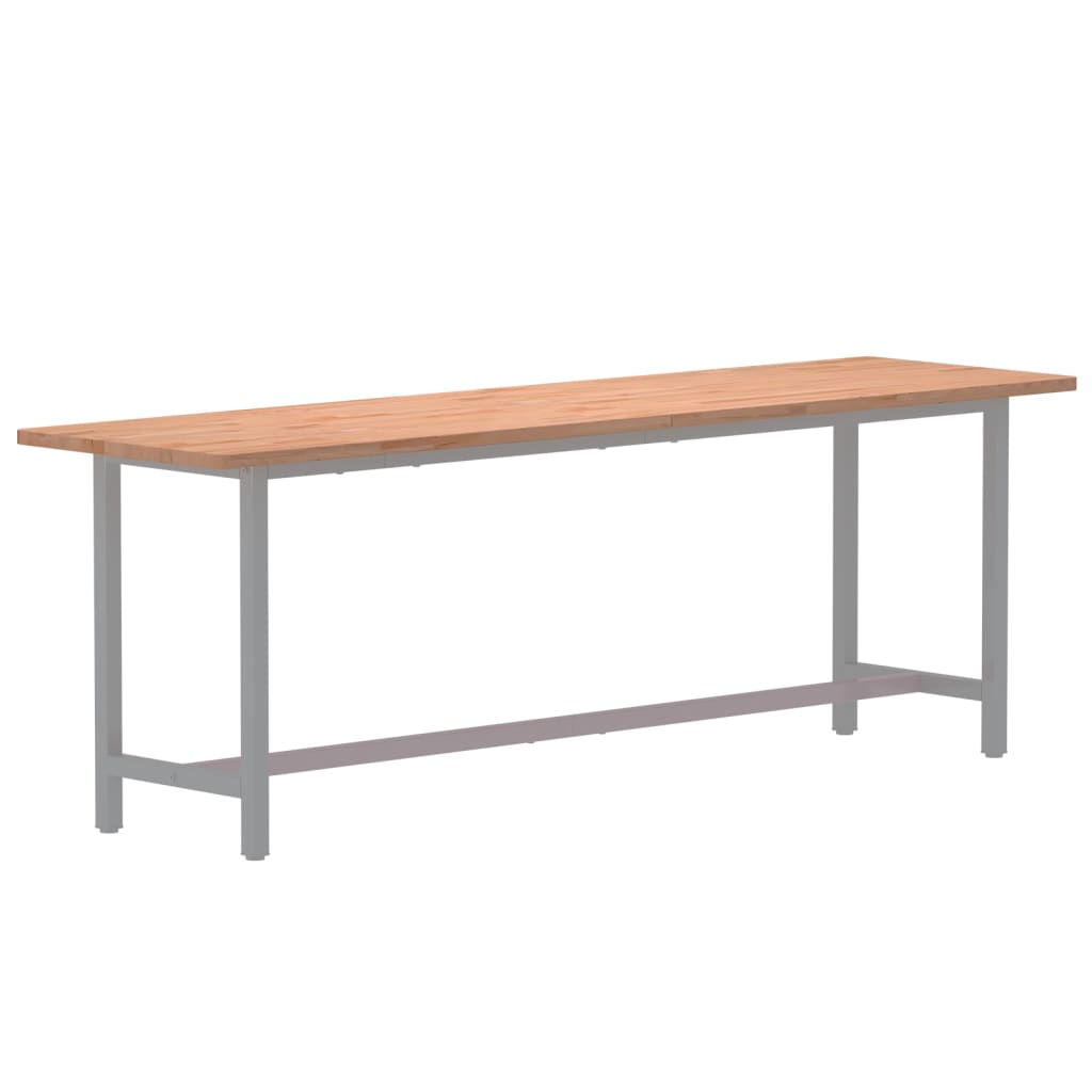 Vidaxl bureaublad 200x55x2,5 cm massief beukenhout