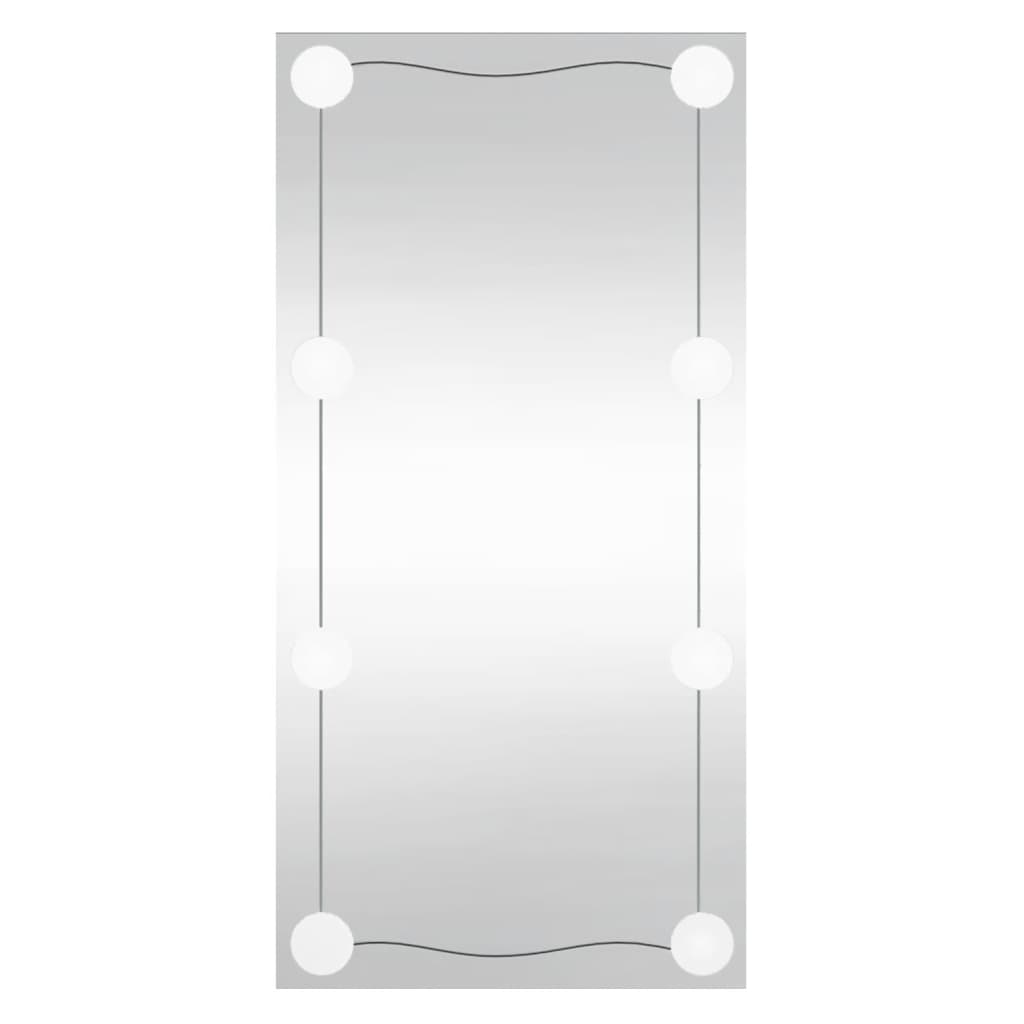 VidaXL wall mirror with LEDs rectangular 30x60 cm glass