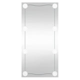 VidaXL wall mirror with LEDs rectangular 30x60 cm glass