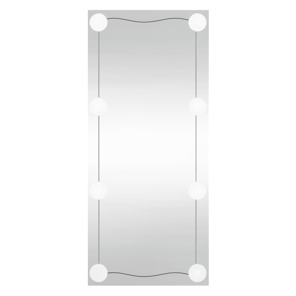 VidaXL wall mirror with LEDs rectangular 30x80 cm glass