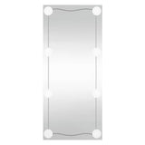 VidaXL wall mirror with LEDs rectangular 30x80 cm glass