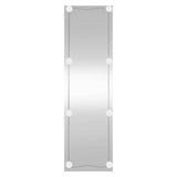 Vidaxl wandspiegel met led's rechthoekig 30x100 cm glas