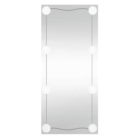 Vidaxl wandspiegel met led's rechthoekig 40x80 cm glas