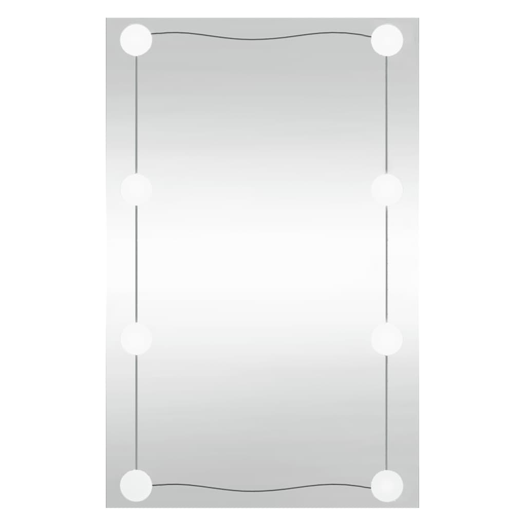 VidaXL wall mirror with LEDs rectangular 50x80 cm glass