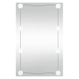 VidaXL wall mirror with LEDs rectangular 50x80 cm glass