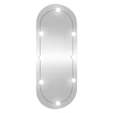 Vidaxl Wall mirror with LEDs Oval 45x100 cm Glass