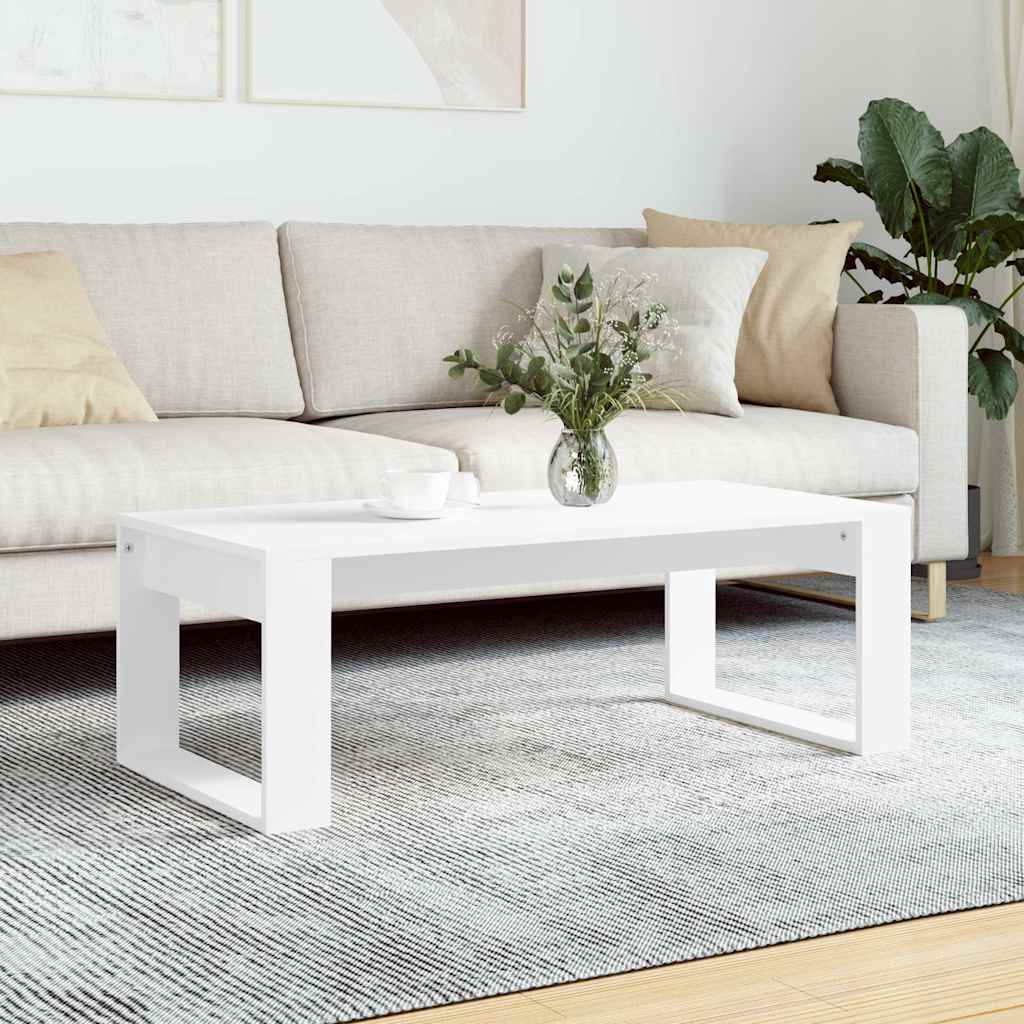 Vidaxl salontafel 102x50x35 cm bewerkt hout wit