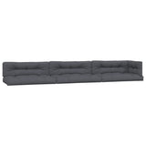 Vidaxl palletkussens 7 st stof antracietkleurig