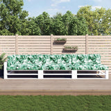 Vidaxl palletkussens 7 st bladpatroon stof