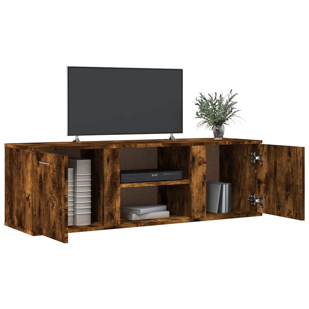 Vidaxl tv-meubel 120x34x37 cm bewerkt hout gerookt eikenkleurig
