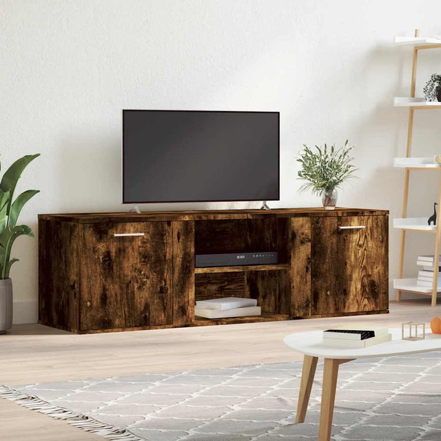 Vidaxl tv-meubel 120x34x37 cm bewerkt hout gerookt eikenkleurig