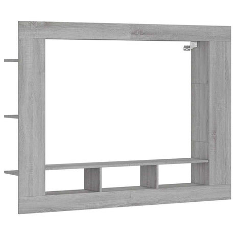 Vidaxl tv-meubel 152x22x113 cm bewerkt hout grijs sonoma eikenkleurig