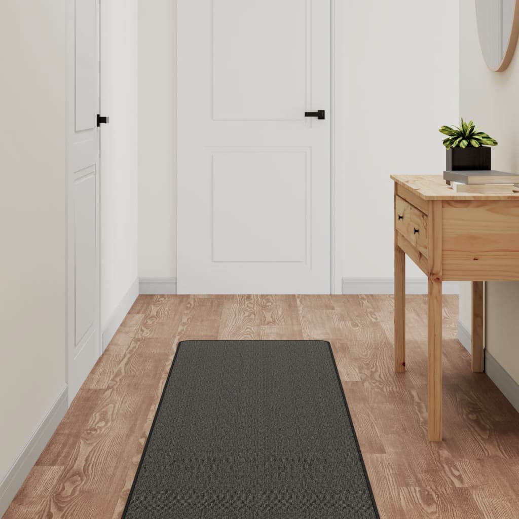 Vidaxl Carpet Runner 50x200 cm Sisal-utseende Antracitt-farget