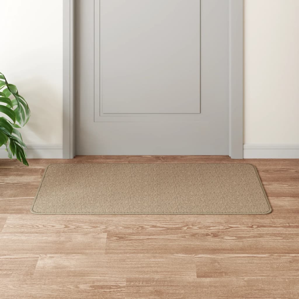 Vidaxl tapijtloper 50x100 cm sisal-look zandkleurig