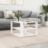Vidaxl salontafel 58x58x40 cm bewerkt hout wit
