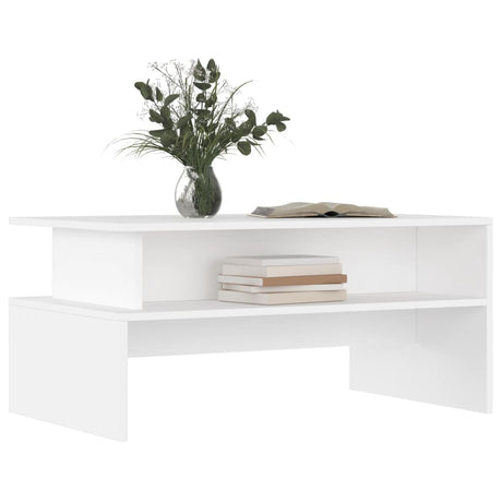 Vidaxl salontafel 90x55x42,5 cm bewerkt hout wit