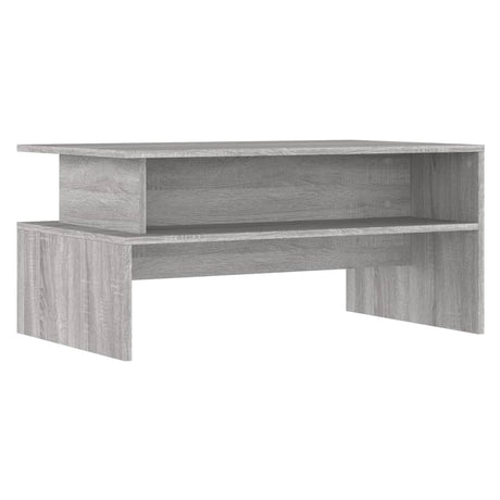 Vidaxl salontafel 90x55x42,5 cm bewerkt hout grijs sonoma eikenkleur