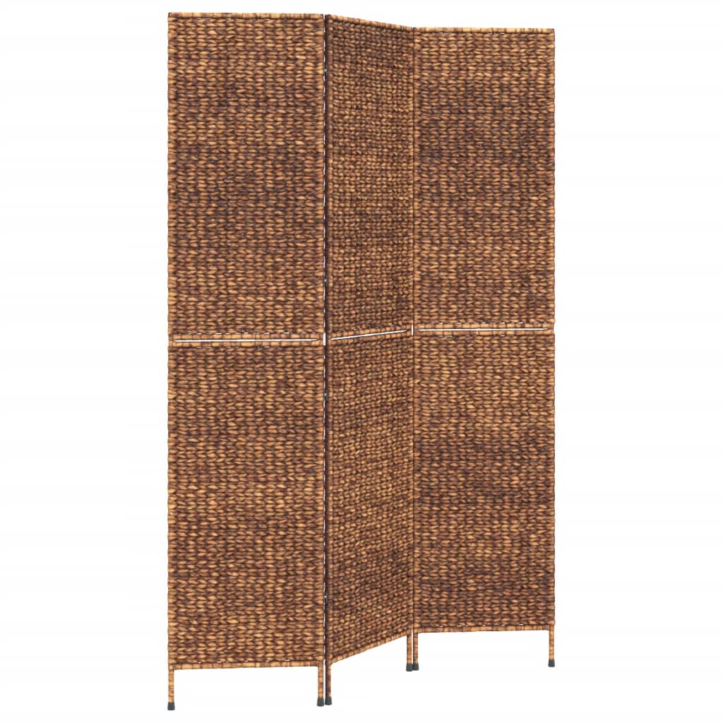 Vidaxl kamerscherm met 3 panelen 122x180 cm waterhyacint bruin