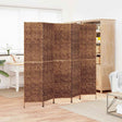 Vidaxl kamerscherm met 5 panelen 205x180 cm waterhyacint bruin