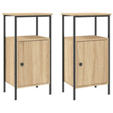Vidaxl nachtkastjes 2 st 41x31x80 cm sonoma eikenkleurig
