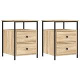 Vidaxl nachtkastjes 2 st 44x45x60 cm sonoma eikenkleurig