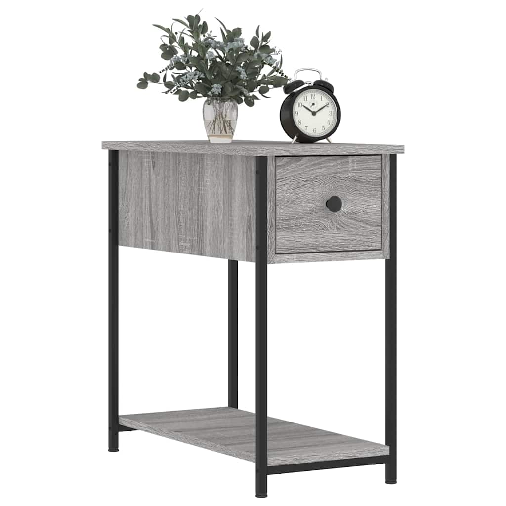 Vidaxl nachtkastjes 2 st 30x60x60 cm bewerkt hout grijs sonoma eiken