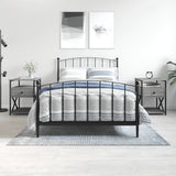 Vidaxl nachtkastjes 2 st 40x42x55 cm bewerkt hout grijs sonoma eiken