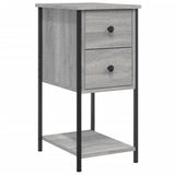 Vidaxl nachtkastjes 2 st 32x42x70 cm bewerkt hout grijs sonoma eiken