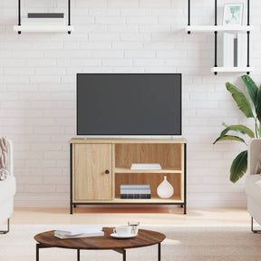 Vidaxl tv-meubel 80x40x50 cm bewerkt hout sonoma eikenkleurig
