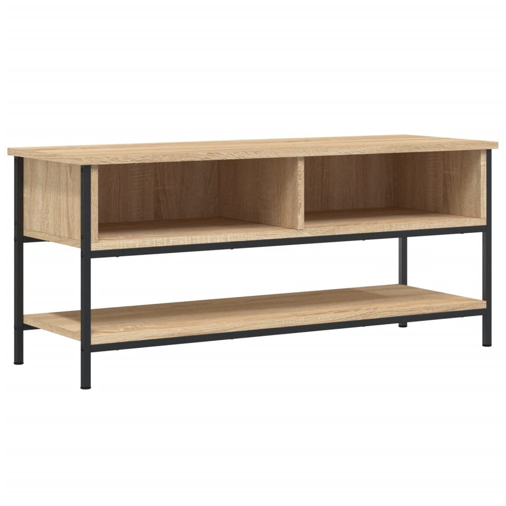 Vidaxl tv-meubel sonoma eiken 100x35x45 cm bewerkt hout