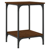 Vidaxl salontafel 40x40x55 cm bewerkt hout bruin eikenkleur