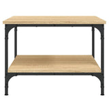 Vidaxl salontafel 55x55x40 cm bewerkt hout sonoma eikenkleurig