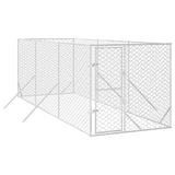 Vidaxl Dog Kennel til eksterne 2x6x2 m galvaniseret stålsølv