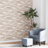 VidaXL Fore's Wallpaper 3D brick pattern 10x0.53 m brown