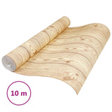 Vidaxl Fore's tapet 3D Hout Nerven 10x0.53 M Brown