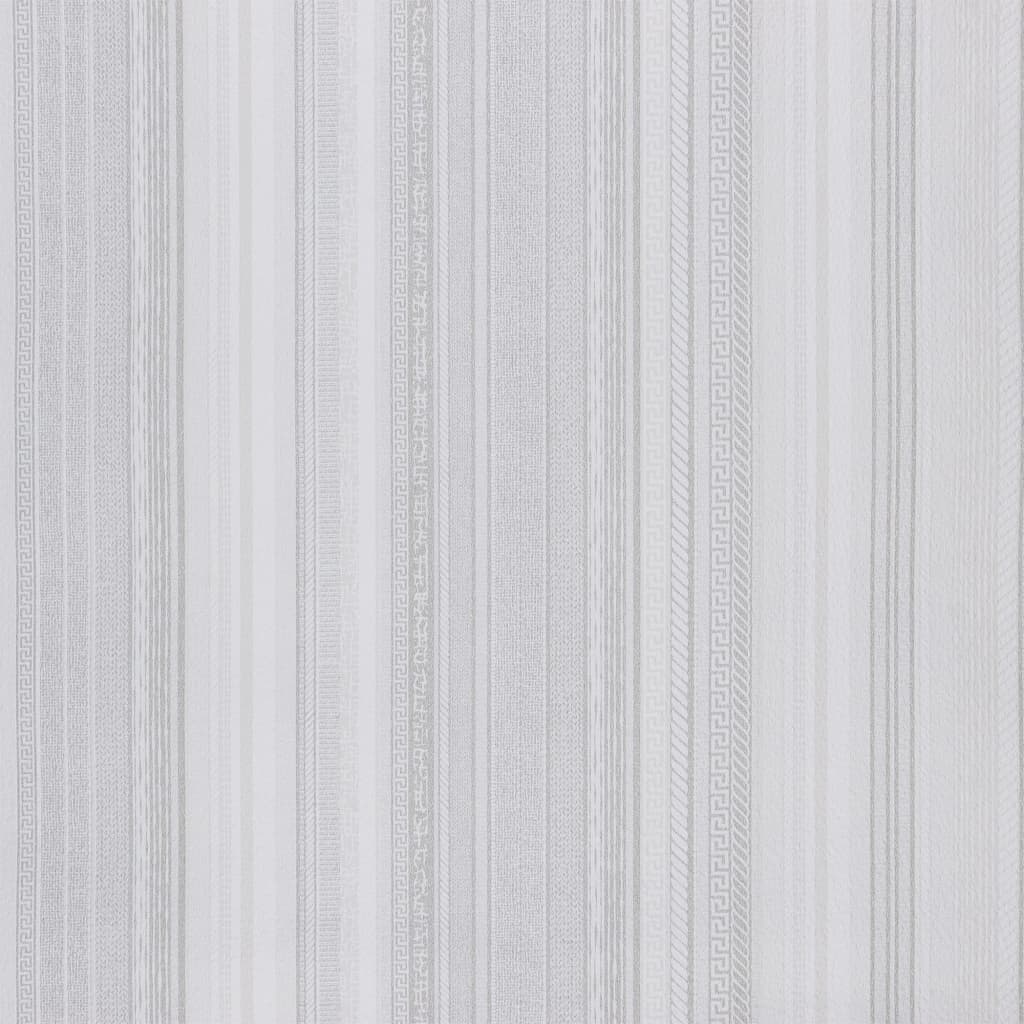 VidaXL Fore's Wallpaper 3D striping pattern 10x0.53 m Gray