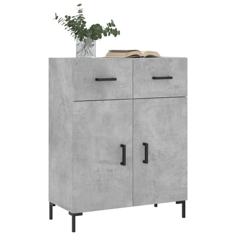 Vidaxl dressoir 69,5x34x90 cm bewerkt hout betongrijs