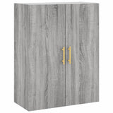 Vidaxl wandkast 69,5x34x90 cm grijs sonoma eikenkleurig