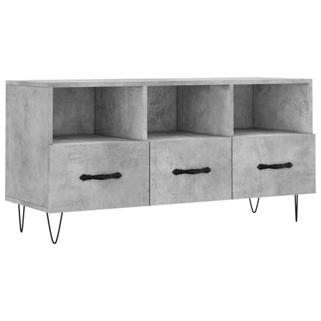 Vidaxl tv-meubel 102x36x50 cm bewerkt hout betongrijs