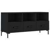 Vidaxl tv-meubel 102x36x50 cm bewerkt hout zwart
