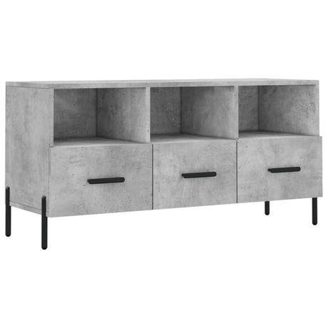 Vidaxl tv-meubel 102x36x50 cm bewerkt hout betongrijs