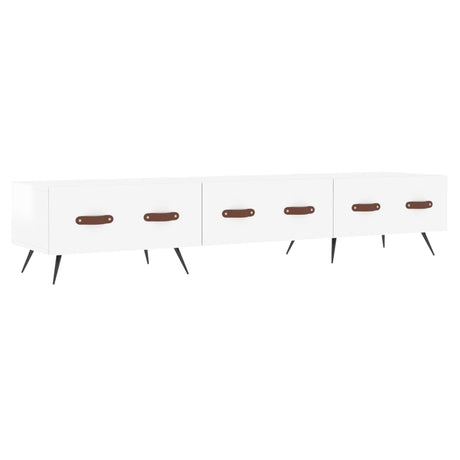 Vidaxl tv-meubel 150x36x30 cm bewerkt hout hoogglans wit