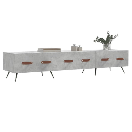 Vidaxl tv-meubel 150x36x30 cm bewerkt hout betongrijs