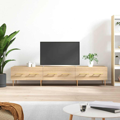 Vidaxl tv-meubel 150x36x30 cm bewerkt hout sonoma eikenkleurig