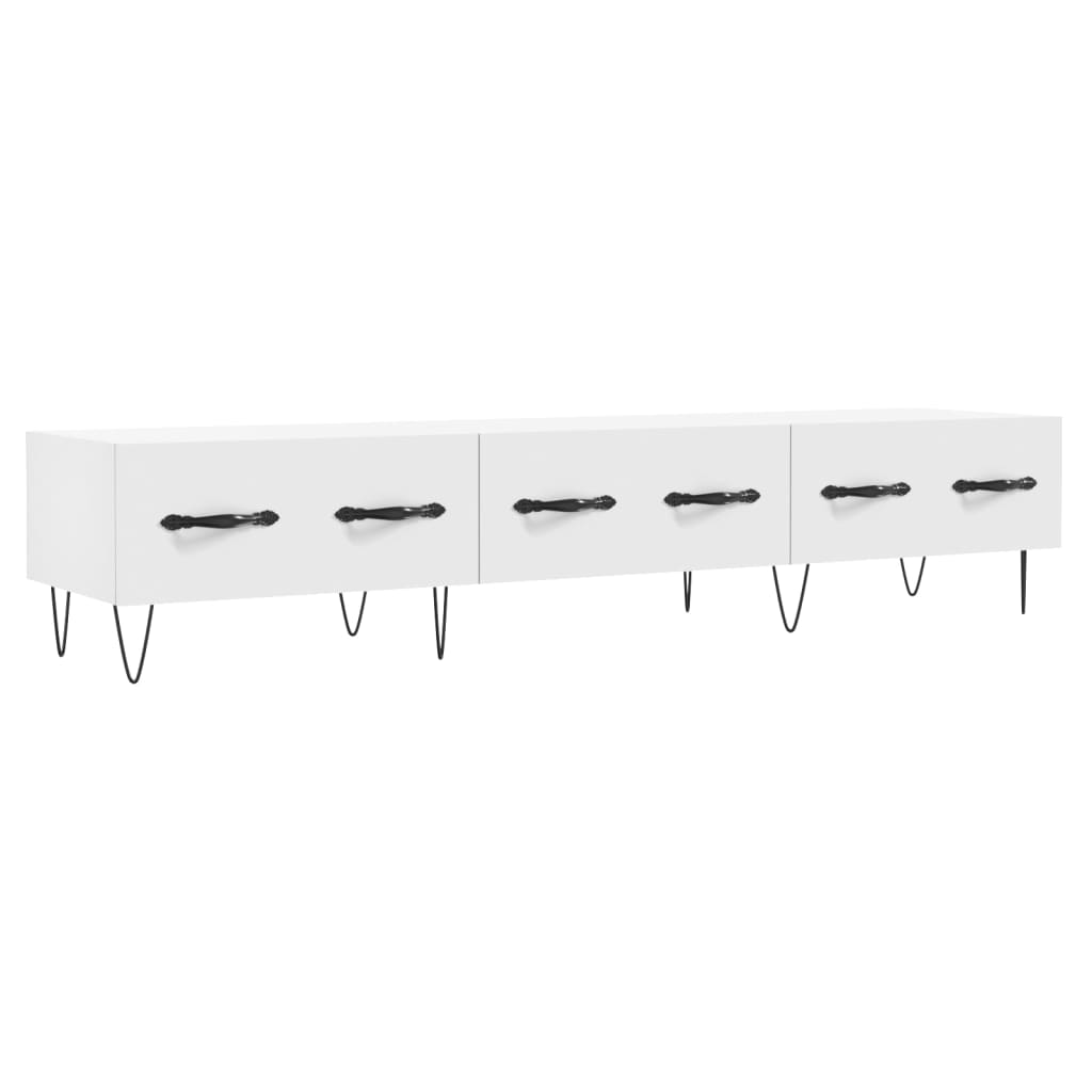 Vidaxl tv-meubel 150x36x30 cm bewerkt hout wit