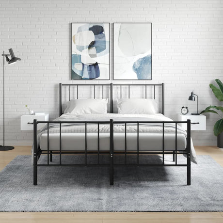 Vidaxl nachtkastjes 2 st wandgemonteerd 35x35x20 cm wit